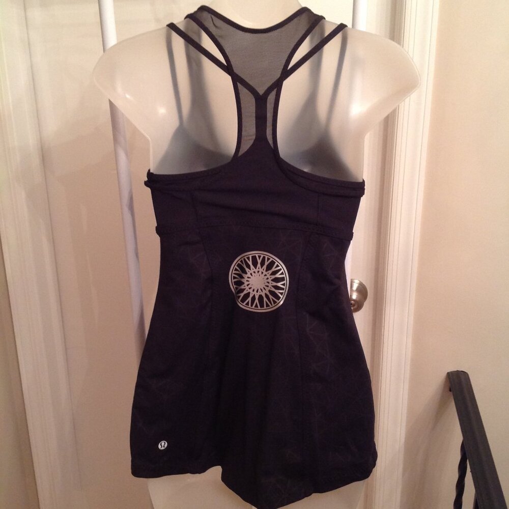 Lululemon Soul Cycle Collab Active Tank Top Shirt Mesh Zip XS S
